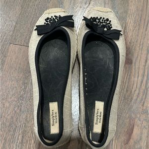Simply Vera by Vera Wang " MYA Natural " Slip On Espadrille Shoes 7 1/2